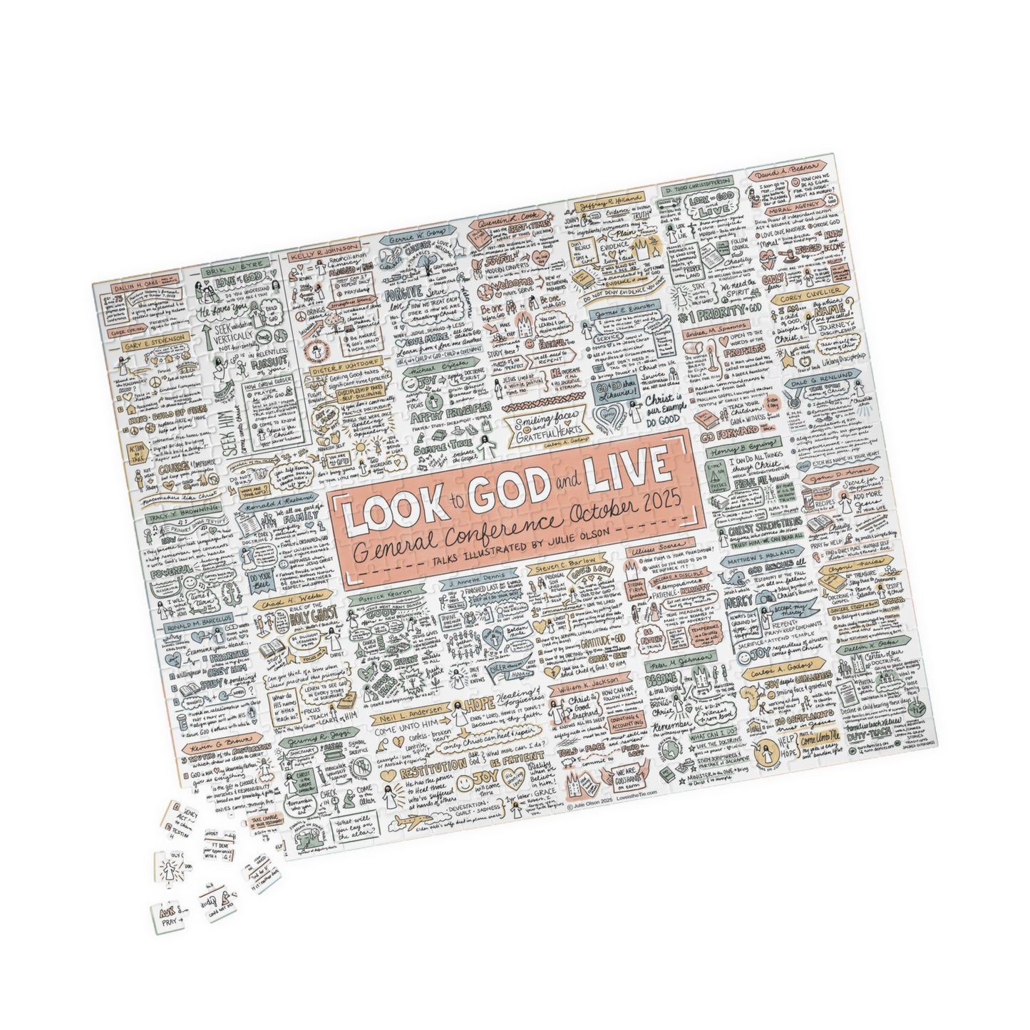 2025 October General Conference Talks Puzzle, 520 pc