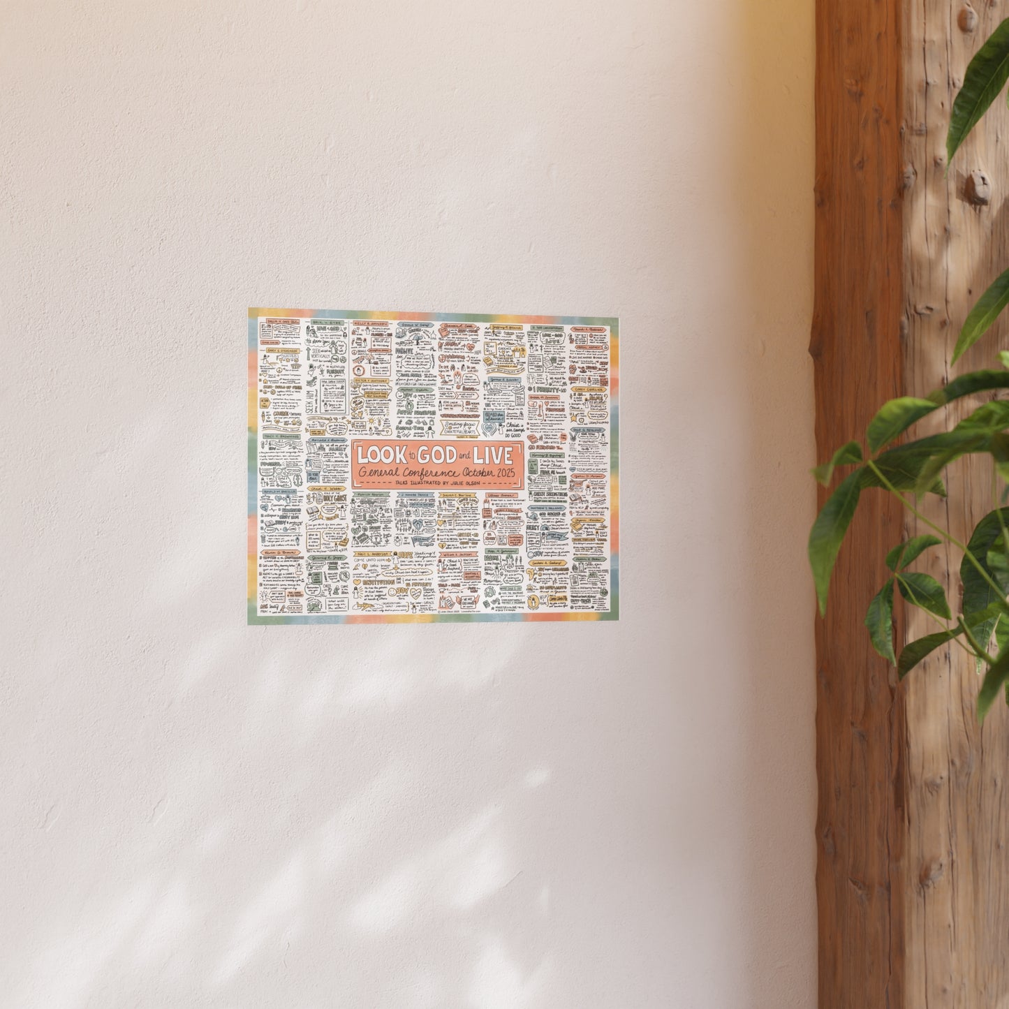 2025 October General Conference Talks POSTER: 16x20