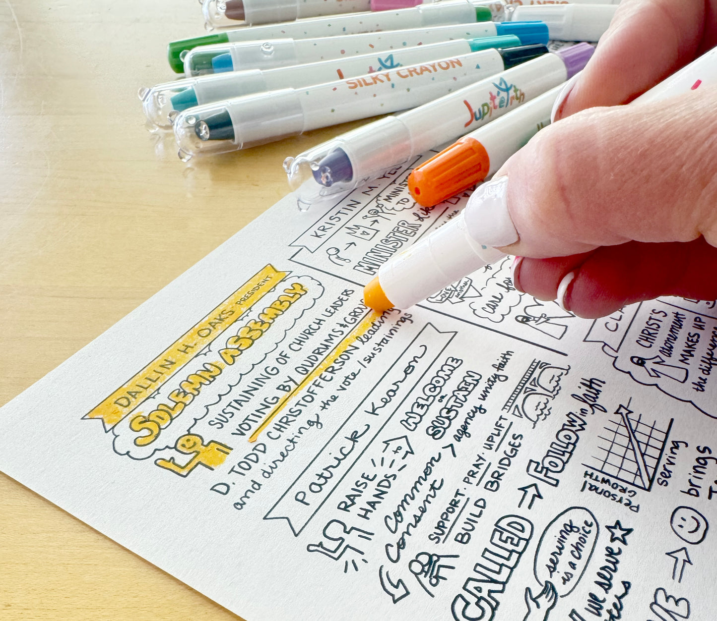 DIGITAL DOWNLOAD: DIY Color your own 2026 April Conference Talks Poster
