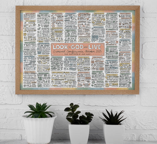 2025 October General Conference Talks POSTER: 16x20