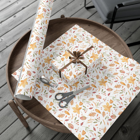 Fall Foliage Gift Wrap Paper