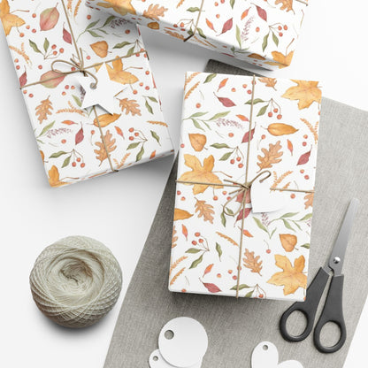 Fall Foliage Gift Wrap Paper