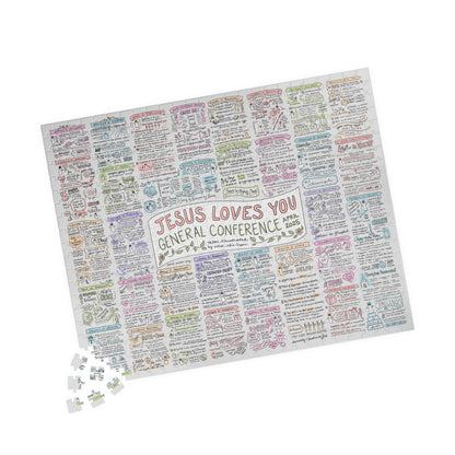 April 2025 General Conference Sketchnote Puzzle - 520 piece
