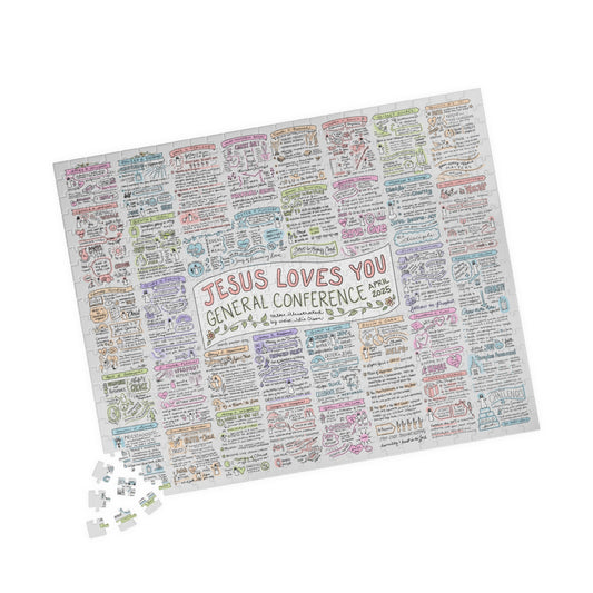 April 2025 General Conference Sketchnote Puzzle - 520 piece