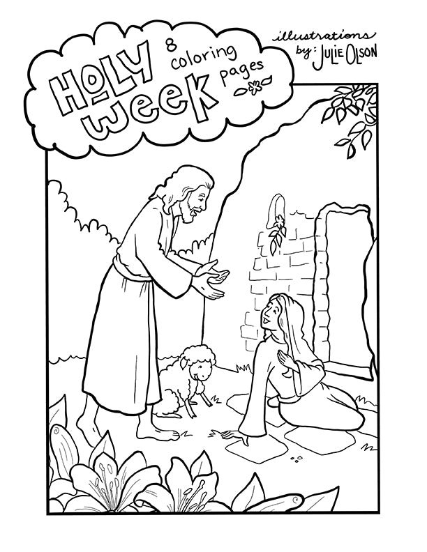 Holy Week Coloring Book