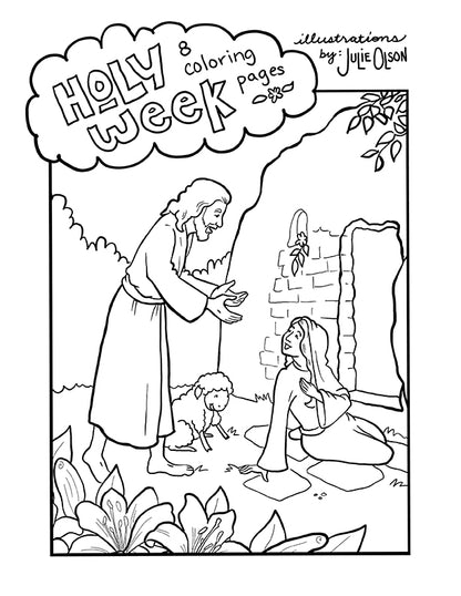 Holy Week Coloring Book