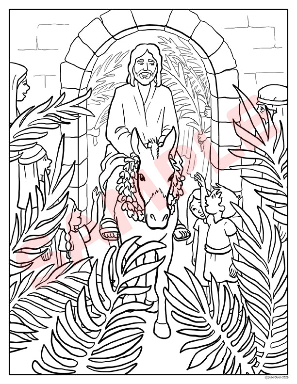 Holy Week Coloring Book