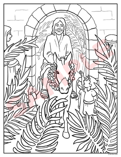 Holy Week Coloring Book