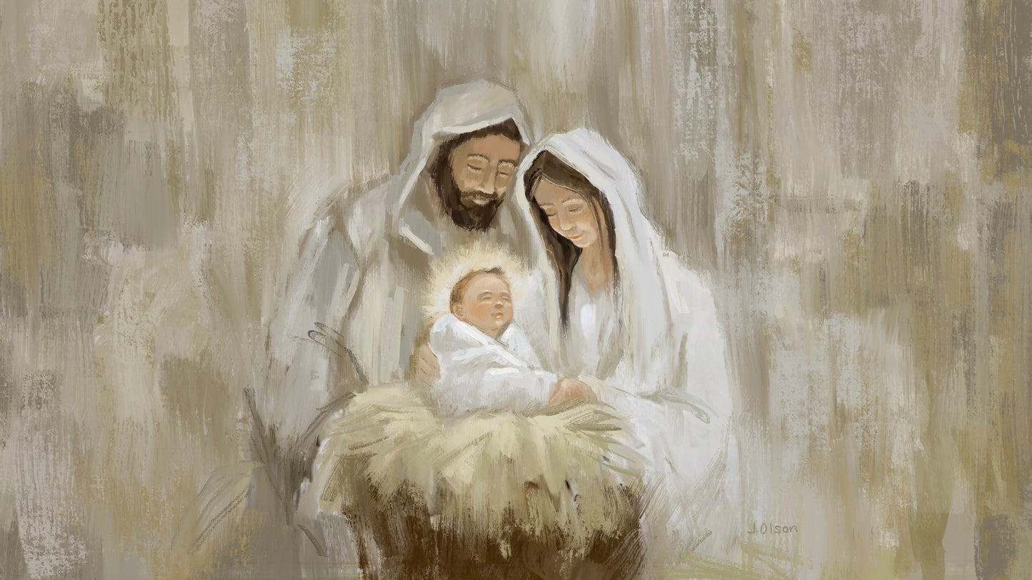 Frame, Canvas, TV screen Art: The Holy Family digital file