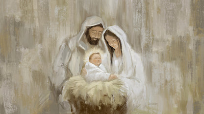 Frame, Canvas, TV screen Art: The Holy Family digital file